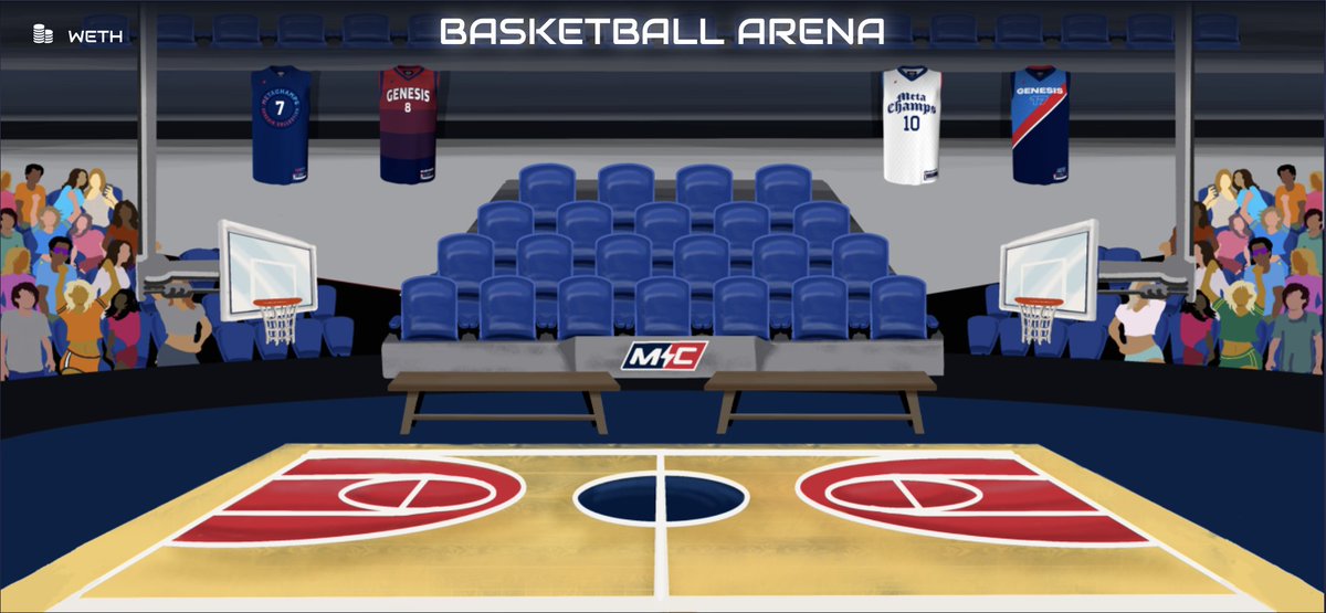 Huge shoutout to <a href="/RetroWallSt/">Tim Collins</a> and <a href="/Robo_Rampage/">RoboRampage</a> for including us in their game! Check out the MetaChamps basketball arena!