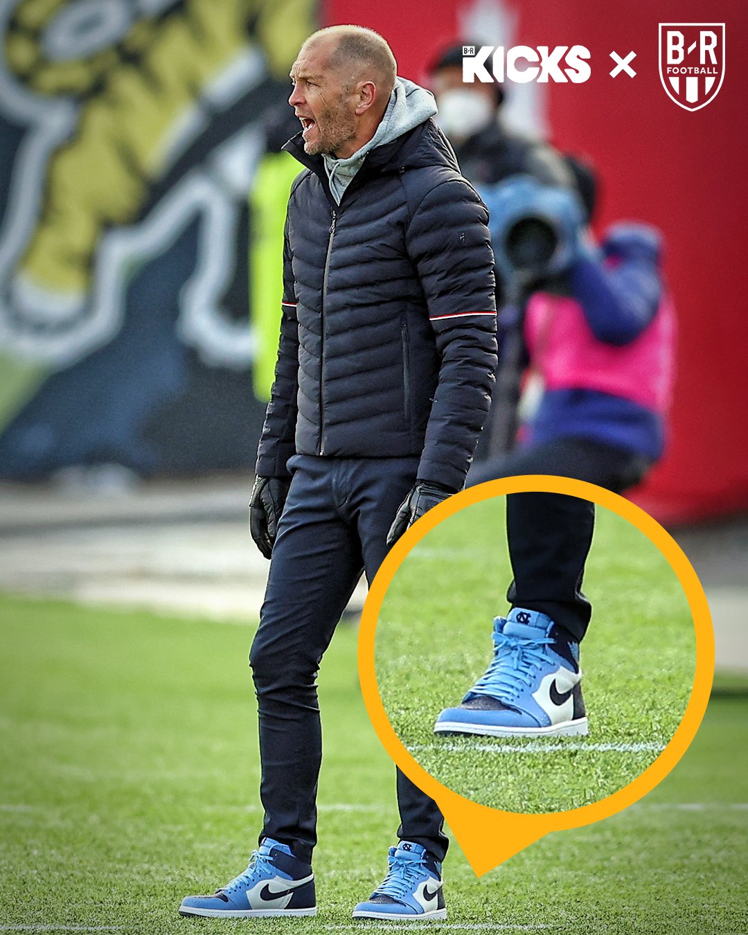 B/R Football on X: Gregg Berhalter rocking Jordans on the