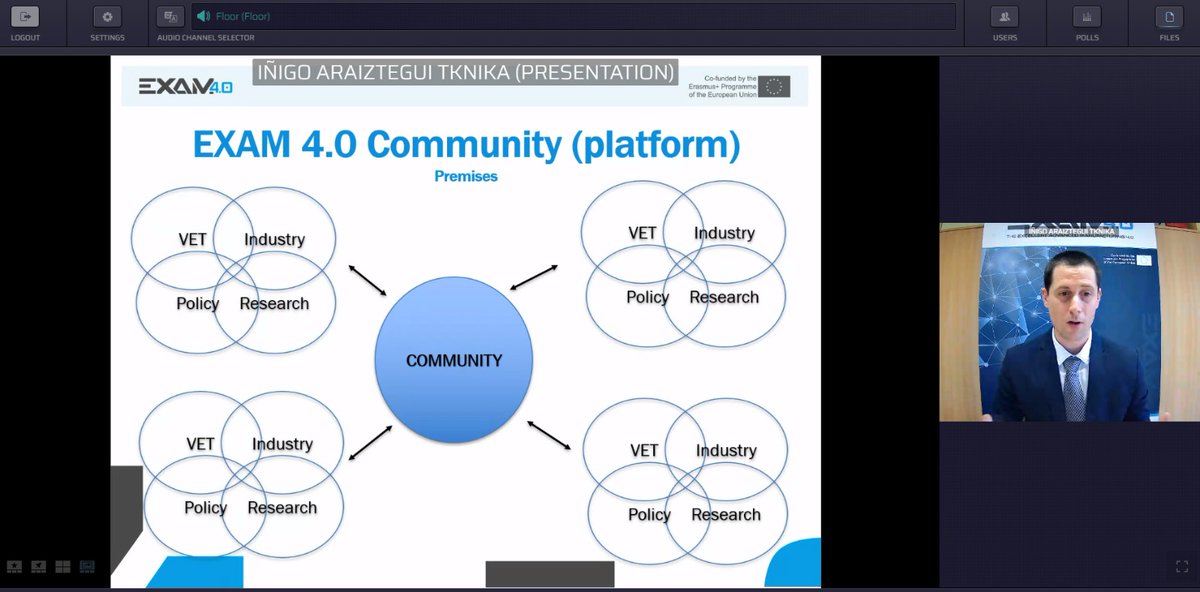 Session on VET excellence at the European conference on developments in vocational training : the French experience of Campus des métiers et des qualifications. 
Presenting The Basque innovation strategy: delivering results through vocational excellence, the #EXAM4point0.