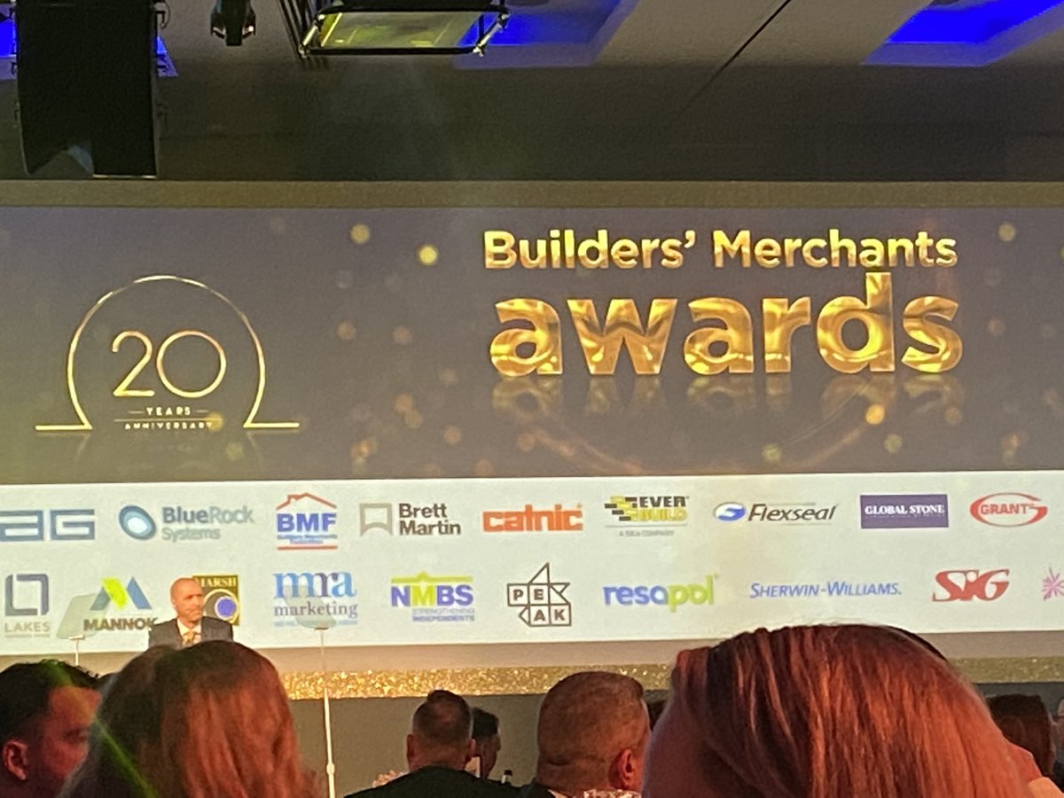 Pleased to be at the Building Merchants Awards supporting excellence in the industry. Good luck to all the finalists 🌟 #onduline #BMAwards @BMerchantsNews