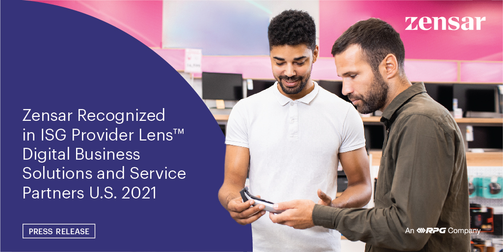 We have been #recognized as 'Rising Star' in Digital #CustomerExperience Services and 'Leader' in Digital #SupplyChain Transformation Services in the #ISGProviderLens™ Digital Business Solutions and Service Partners U.S. 2021.

Read #pressrelease here: zensar.co/3gmkuR0