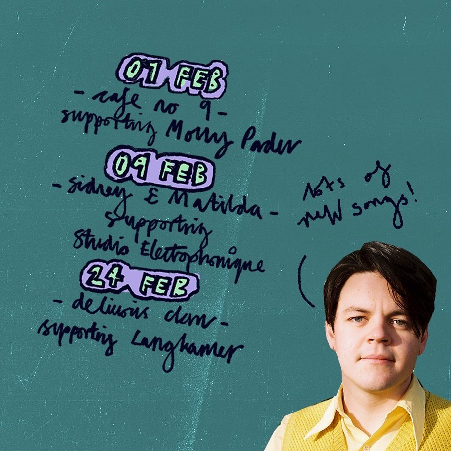 Playing a few solo gigs this month supporting some brilliant musicians! On the 7th Feb I’ll be @cafe9 for the ace @mollyparden and @legseleven.11 . Then on the 9th I’ll be supporting Sheffield’s finest @studio.electrophonique @sidneyandmatilda ! Then on the 24th @LangkamerBand !