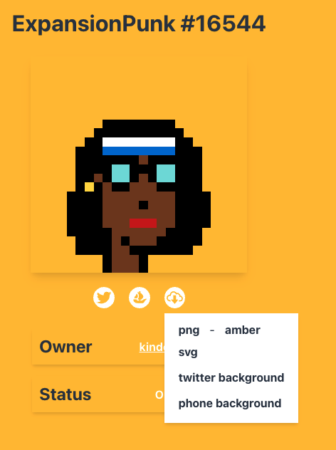 KindofSpanish's tweet photo. one of the best project websites BY FAR is https://t.co/AXUM5ET9Gi - if you own one, make sure you go and connect your wallet. you can see rarity, your cryptopunk sibling, download hi-res versions of your nft and much more https://t.co/FyKgRXiyle