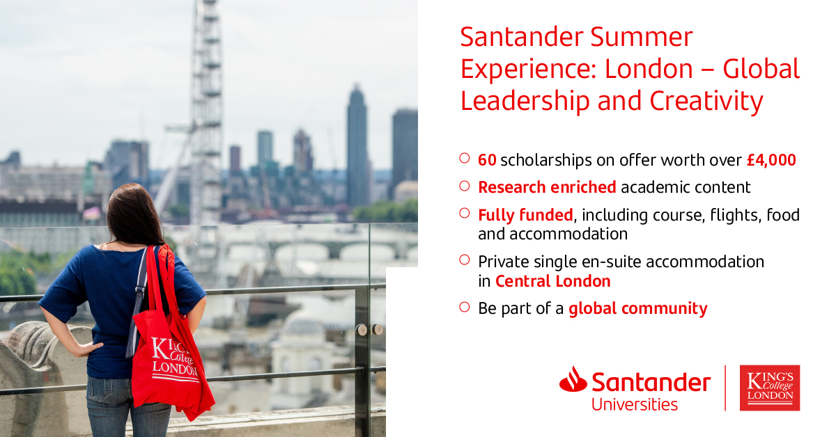 Fancy studying for FREE this summer and getting the chance to be part of a global community?  
Apply to the Santander Summer Experience today for your chance to secure 1 of 60 scholarships.
Apply here now: app.becas-santander.com/en/program/san…
#NeverStopLearning #SantanderUniUK