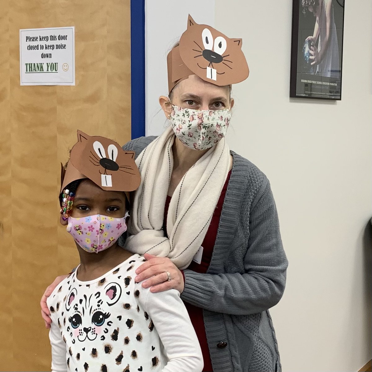 More groundhogs were spotted at Diamond Springs on Groundhog Day!  @vbschools @VBTitleI @B4wdfocused @kjdrosinos #GroundHogDay2022 #LearningtoFly