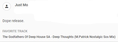 mthulisipatrick's tweet photo. Have u caught Before The Sun Sets III yet? The brother @JustMo_DJ gave it his nod.. listen and let me know ur favorite track.. 
https://t.co/r6Sik96Zyk

#NewMusic #deephouse #NewMusicFriday #BeforeTheSunSets #SaudadeSelections https://t.co/ICxPi29e16