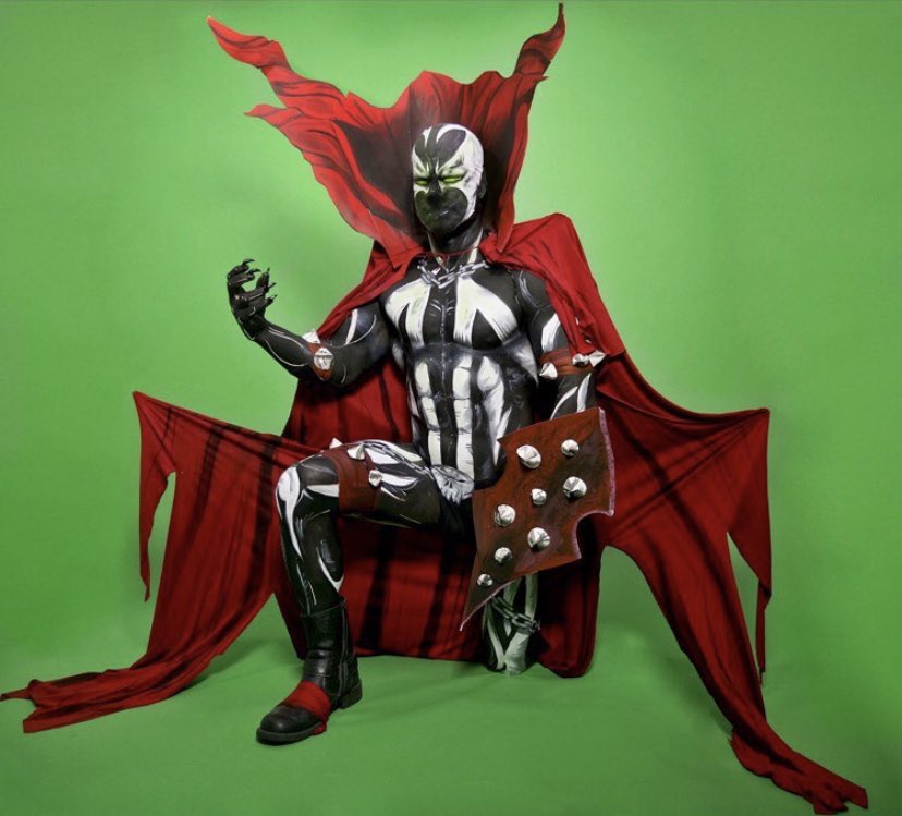 biancaartistry's tweet photo. A look from the 2020 Archive @mehronmakeup @Toddmcfarlane7 @ImageComics #bodypaint #mehronmakeup #spawn #imagecomics #illusionmakeup #makeupartist #creativemakeup #makeup https://t.co/6or0zOiOtX