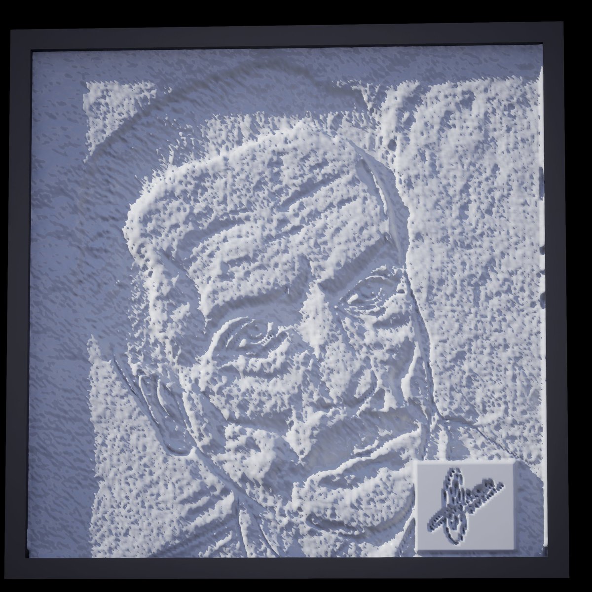 arkvisual's tweet image. Edoardo De Filippo 3d sculpt model.

#NFT #NFTCommunity #3DNFT