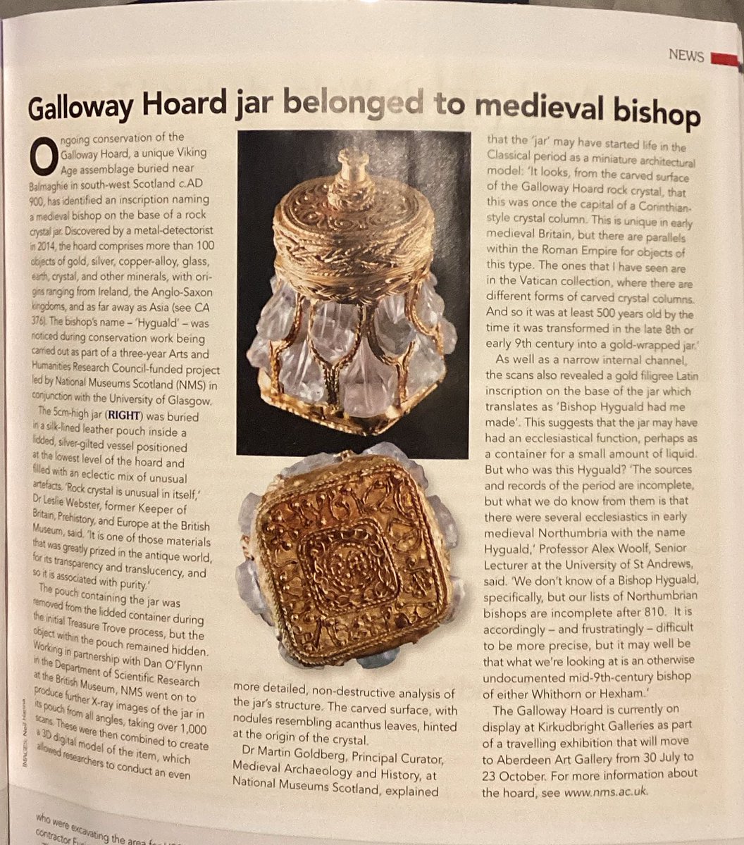 AbriiD's tweet photo. Talk about #antique items!
In the March #CurrentArchaeology issue 384, this lovely piece.
What a unique shape
@VintiquesMark @baggottsilver @ColinYoungAWA @DavidHarperTV https://t.co/oLXH8DUYNg