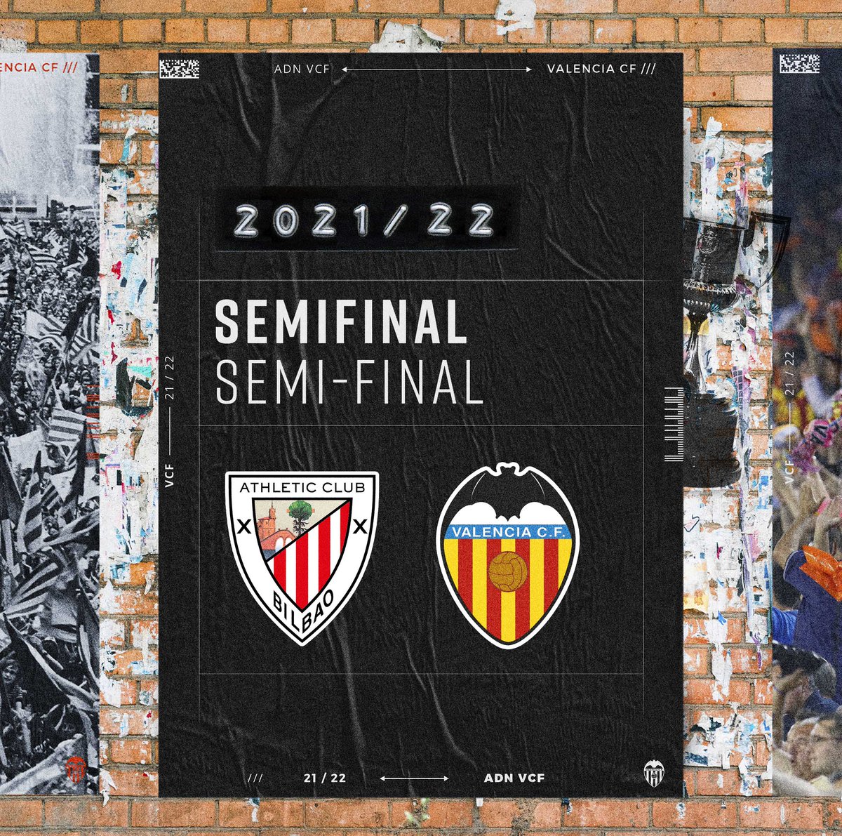 valenciacf's tweet photo. El @valenciacf se enfrentará al @AthleticClub en la semifinal de la #CopaDelRey 🏆

#ADNVCF 🦇 https://t.co/UwaKT8PFia