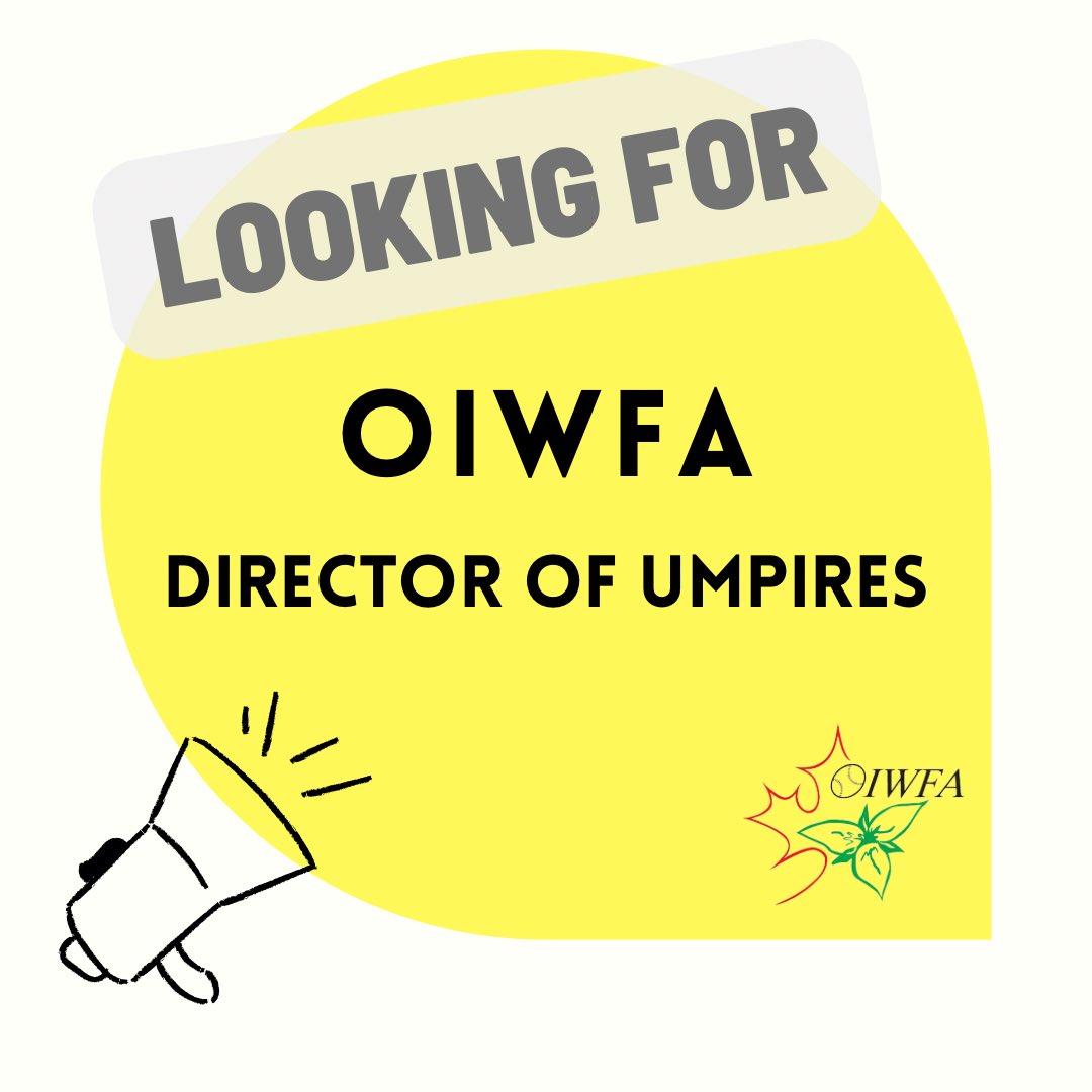 Ontario University Softball (@ous_softball) on Twitter photo 🚨 We are now looking to fill a brand new role: the #OIWFA Director of Umpires! Application deadline is February 28. Details and application process at oiwfa.org/director-of-um…
<a href="/SoftballCanada/">Softball Canada</a> <a href="/SoftballOntario/">Softball Ontario 🥎</a> @OntarioPWSA 🚨 We are now looking to fill a brand new role: the #OIWFA Director of Umpires! Application deadline is February 28. Details and application process at oiwfa.org/director-of-um…
<a href="/SoftballCanada/">Softball Canada</a> <a href="/SoftballOntario/">Softball Ontario 🥎</a> @OntarioPWSA