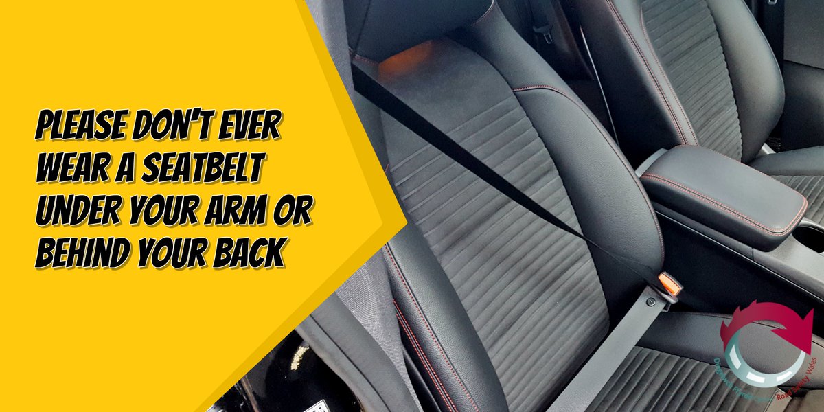 RoadSafetyWales's tweet image. Connecting your seatbelt behind you to avoid the reminder tone is irresponsible.

Seatbelts save lives, but only if you use them.