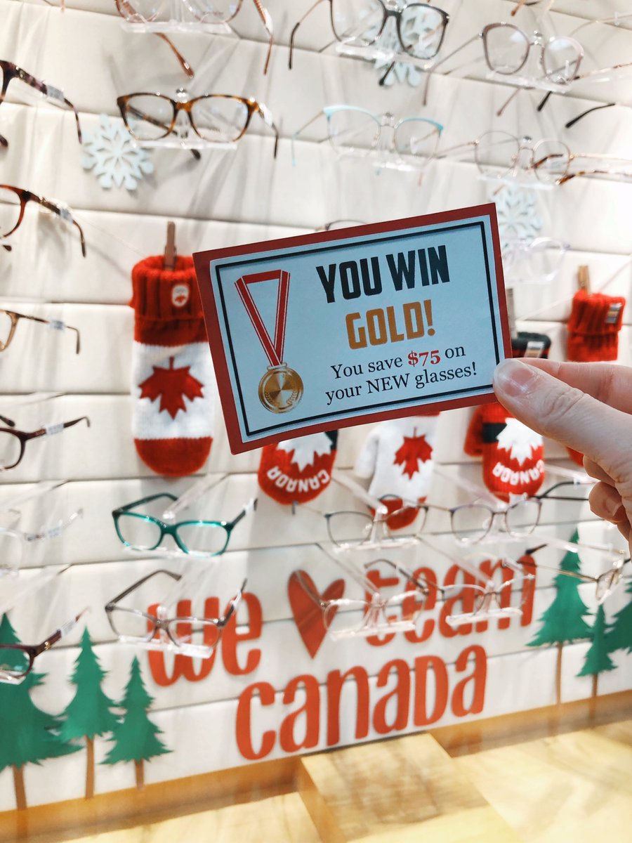 stittsvilleopt's tweet photo. Join us as we celebrate Team Canada with an extra special Canadian sale! 🇨🇦 All month long when you choose a new pair of glasses you'll be able to choose a mitten &amp; save up to $75! Each mitten contains an Olympic medal that corresponds with a sale amount🥇@teamcanada #GoCanadaGo https://t.co/5njZexlIC5