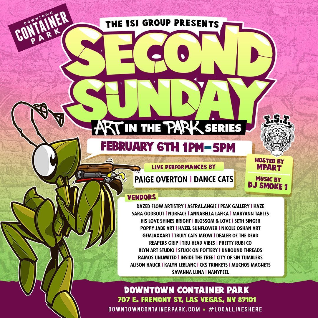 KTNV's tweet photo. The @DTContainerPark's #SecondSunday is moving up a week because of the #SuperBowl. Head there on Feb. 6 for local creators and live entertainment from 1 to 5 p.m. #HowToVegas #DTLV (Flyer: Container Park)

More #VegasThingsToDo in this week's #13Things on https://t.co/4glrQvzXvt https://t.co/PKCqVdkPKd