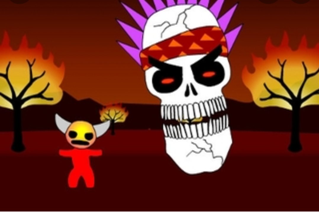Crypto40517048's tweet photo. I no my age is ahowing with tis one but can we get a red skull and devil doll nft game going. https://t.co/6iedUCxuYe
