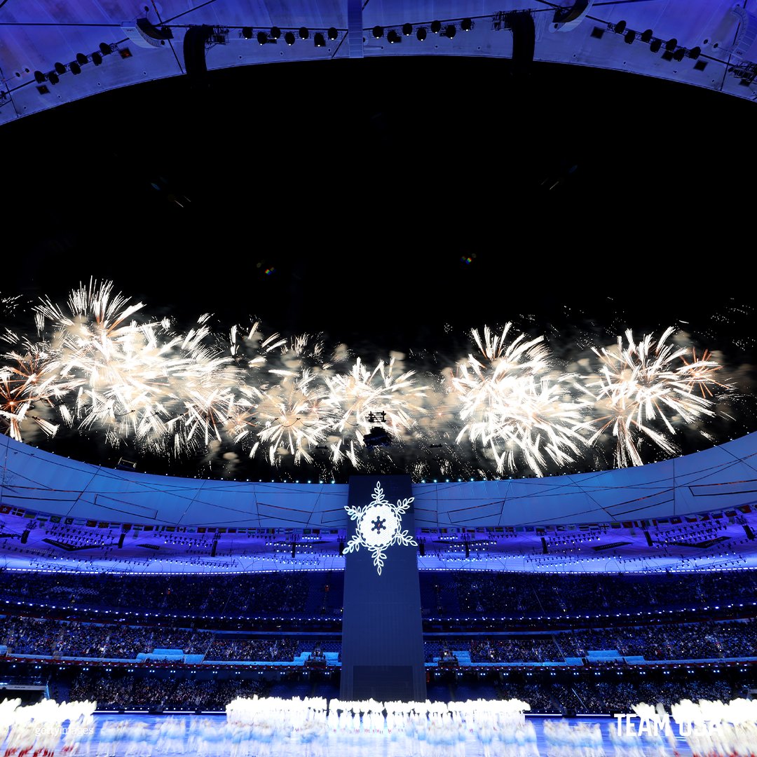 TeamUSA's tweet photo. The XXIV Olympic Winter Games have been officially declared open! 

#WinterOlympics https://t.co/97YE4iHiDi