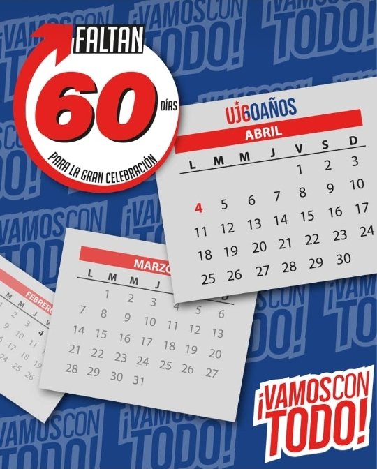 Inicia hoy 4 de febrero el conteo regresivo para la gran fiesta de la juventud cubana. Solo falta 60 días para celebrar nuestro 60 aniversario. #Cuba #UJC #VamosConTodo #60UJC <a href="/aylinalvarezG/">Aylín Alvarez García</a>