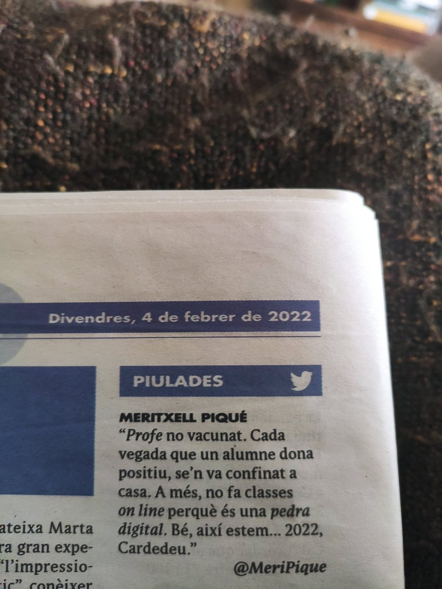carneisabel's tweet photo. Publicat avui al #9Nou del Vallès Oriental
#aixíestem #encara https://t.co/KWHvF6J4NW