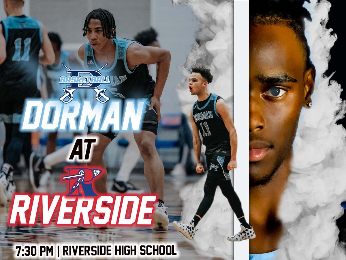 DormanHoops's tweet photo. GAME DAY!!

Big Time Match-up Tonight on the ROAD! 

🆚 Riverside
📍 Riverside HS
⏰ 7:30pm
📻 @DormanRadio 101.7FM WQUL

#NextPlay https://t.co/f9hoh0CeBg