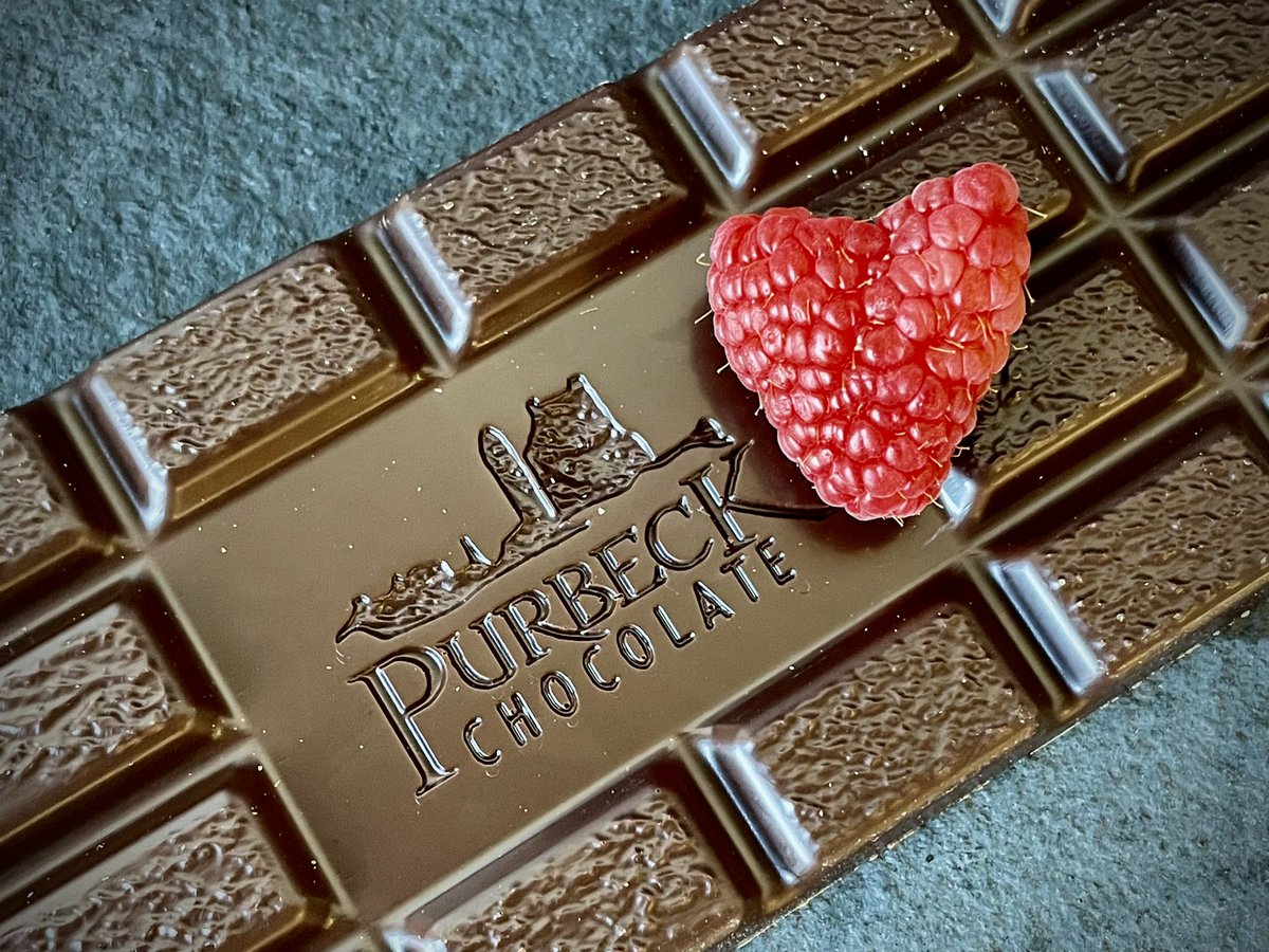 Be My Valentine - say it with Purbeck Chocolate’s Ecuadorian Dark 72% with Natural Raspberry purbeckchocolate.co.uk #ValentinesDay
