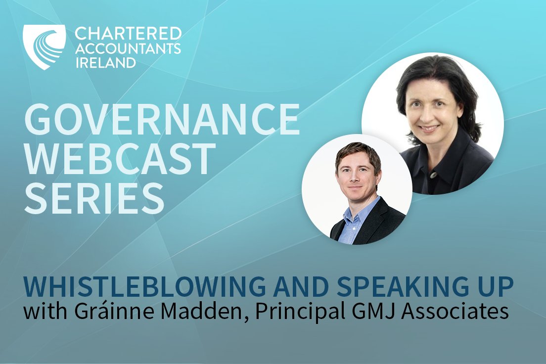 Thank you <a href="/GrainneMadden/">Grainne Madden</a> for participating in this <a href="/CharteredAccIrl/">Chartered Accountants Ireland</a> #governance webcast to provide a practical update on #whistleblowing requirements and #speakingup , the implications for organisations, #directors &amp; management. Interview => youtu.be/62YgvVQLEAQ