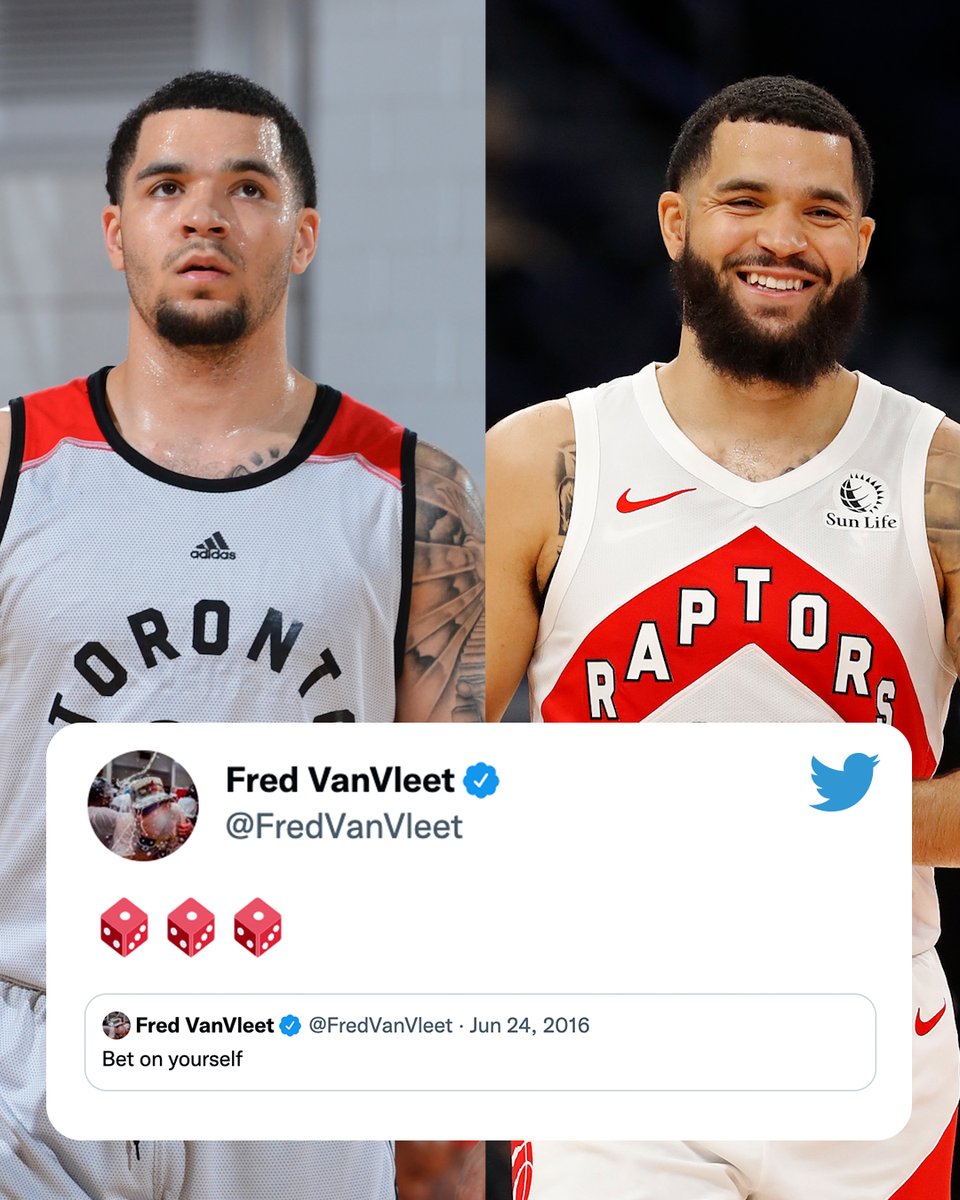 From undrafted to All-Star, <a href="/FredVanVleet/">Fred VanVleet</a> has come a long way 🤝