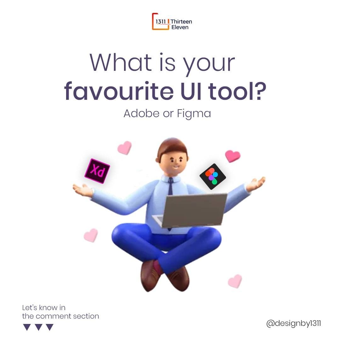 designby1311's tweet photo. @AdobeXD and @figma are both awesome design tools. As a designer, let us know what tool has worked for you and why. https://t.co/8xoJJjQT0y