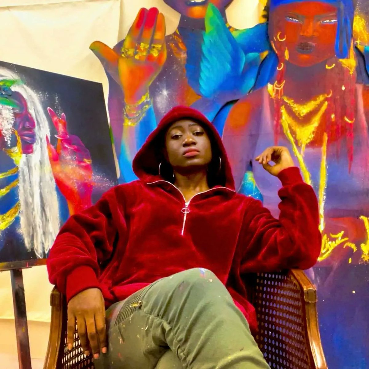 BlackyGyan's tweet photo. #MoisdelHistoiredesNoirs
@MaliCiouZArt 🎨
Superbe artiste en arts visuels montréalaise d’origine haïtienne. Son art se définit comme afro, urbain, contemporain, et met en avant des femmes noires.
#art #visualarts #artist #blackworkmatters #MALICIOUZ
@R_Mag_Art https://t.co/Qqy6MHA5b9