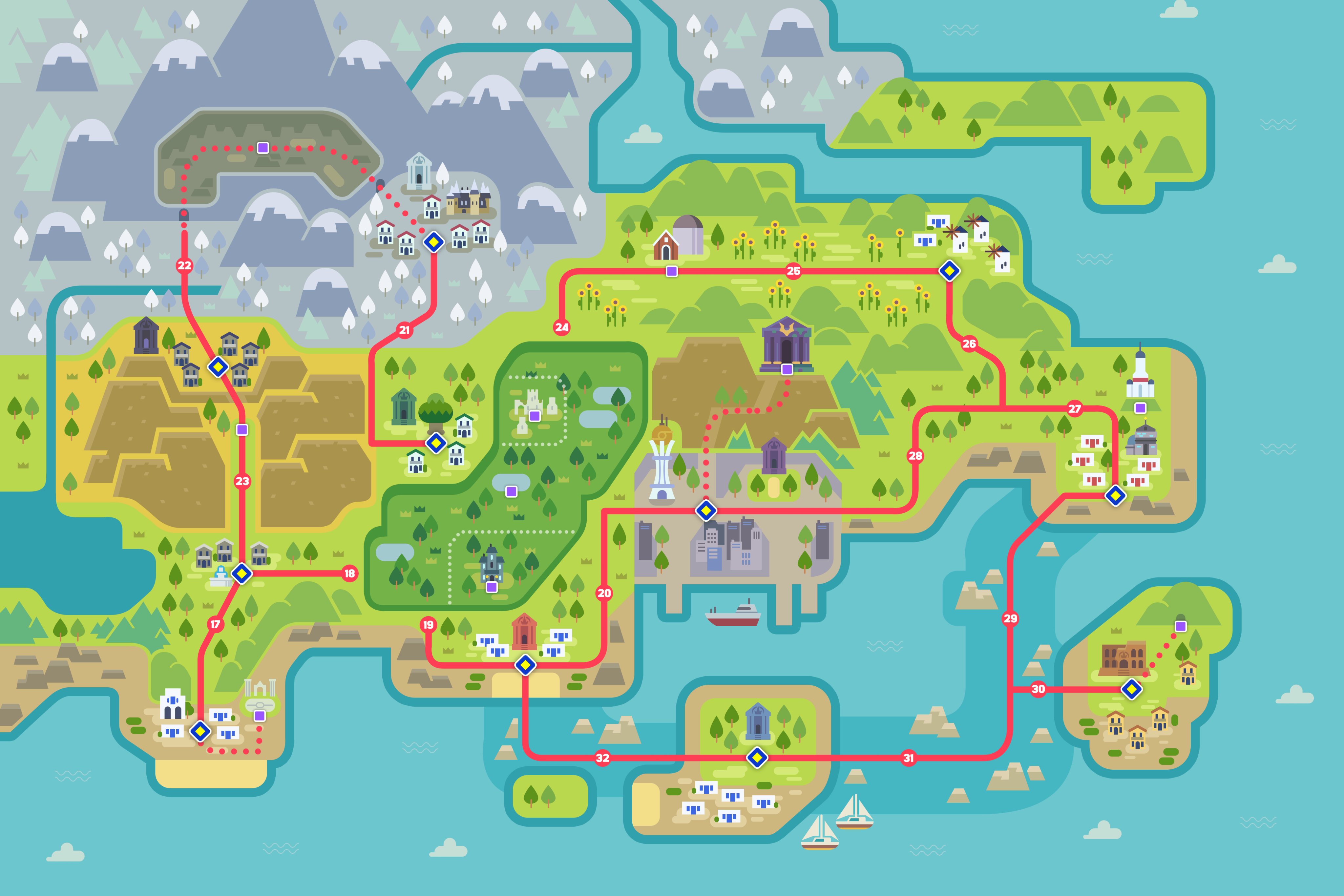 Informações: Mapas das Regiões – Pokémon Mythology