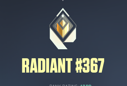 KeyrecVAL's tweet image. JAAAAA nachdem ich seit E1A2 Immo hardstuck bin, endlich RADIANT 🥳