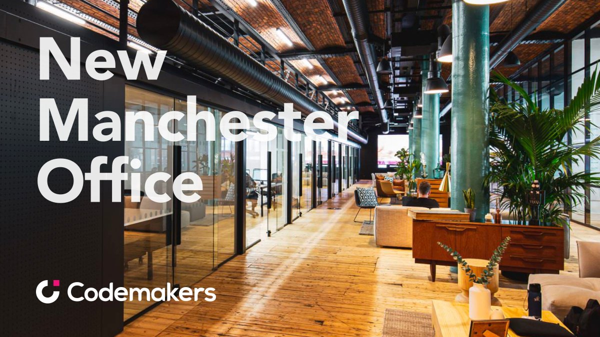 CodemakersUK's tweet photo. Have you heard…? We’ve opened a new office in our second location - Manchester!

Our new workspace is within Bonded Warehouse; a beautifully restored Victorian railway building right in the middle of the Manchester tech scene.

#newoffice #manchester #manchestertech #growth https://t.co/T5EUVg7Hhb