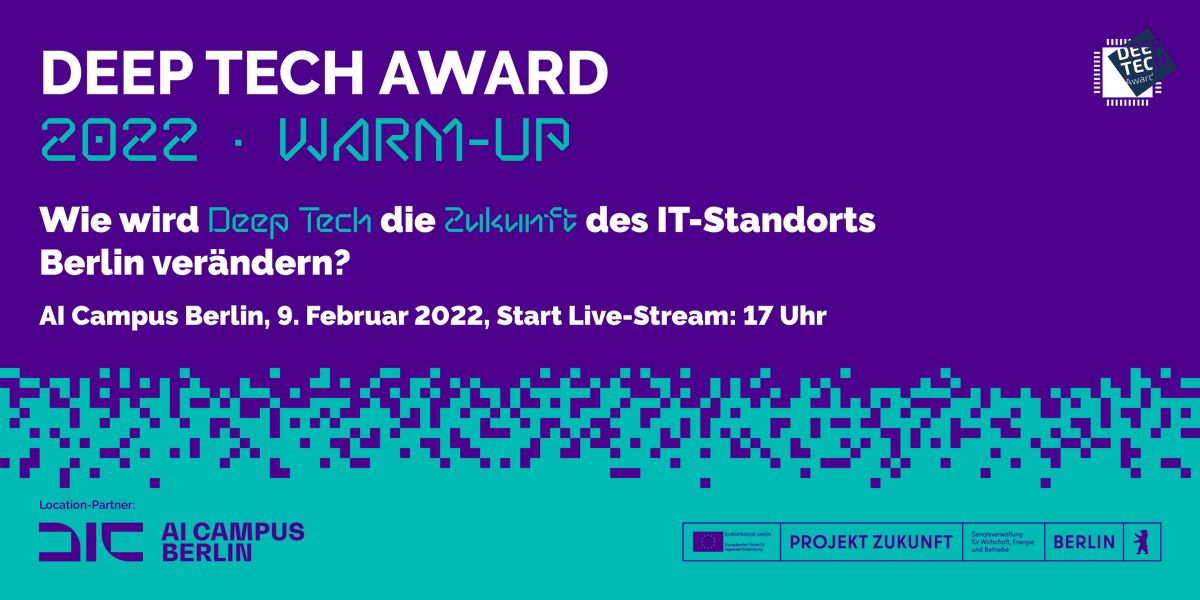 deeptechberlin's tweet photo. Nur noch wenige Tage bis zu unserem #Warmup 🎊 Auf unserem Panel: @geralbine @008Katarina Peter Udo Diehl @audatic_ai Alexandra K. Mikityuk @Staex_io Andreas Lemke @mediaireAI und Mathias Bohge @R3Coms Seid ihr im Livestream dabei? ⤵️
https://t.co/oGlgOsPWtE #DeepTechBerlin https://t.co/GZWvdAGjbN