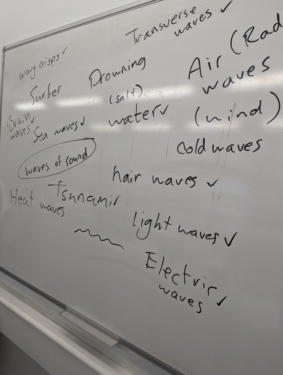 HessleHigh's tweet photo. Miss Burrows @HessleScience Year 7 class named some waves and then modelled them using a slinky, which also produced some cool noises! #PhysicsWeek βοΈ https://t.co/6bIumtOJVc