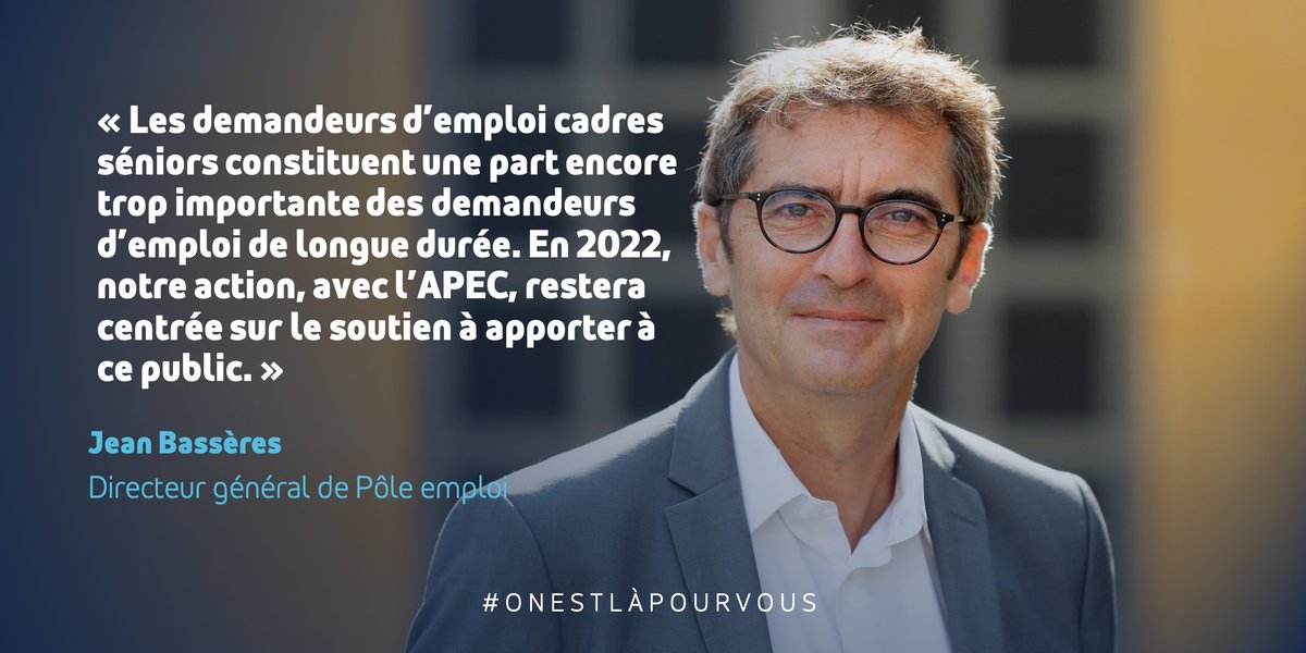 Face aux difficultés rencontrées par les cadres seniors demandeurs d’emploi, @pole_emploi et <a href="/Apecfr/">Apec.fr</a> s’engagent à agir au plus près de leurs besoins, sur tout le territoire 🤝

Plus d'infos ➡️ cutt.ly/AOOvVm3 #TousMobilisés