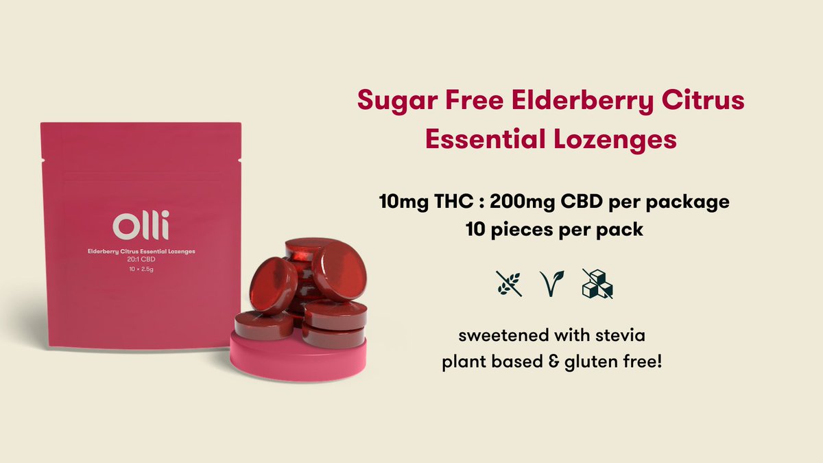 Happy Friday! With our Elderberry Citrus Essential Lozenges, you can kick off the weekend without all the sugar. 🌱 Crafted with natural &amp; real ingredients picked by our Michelin-trained chef, Adrian Niman!  #sugarfree #edibles #CBD