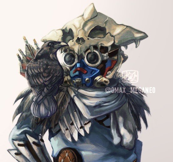 crow 1other ambiguous gender bird solo mask animal skull  illustration images