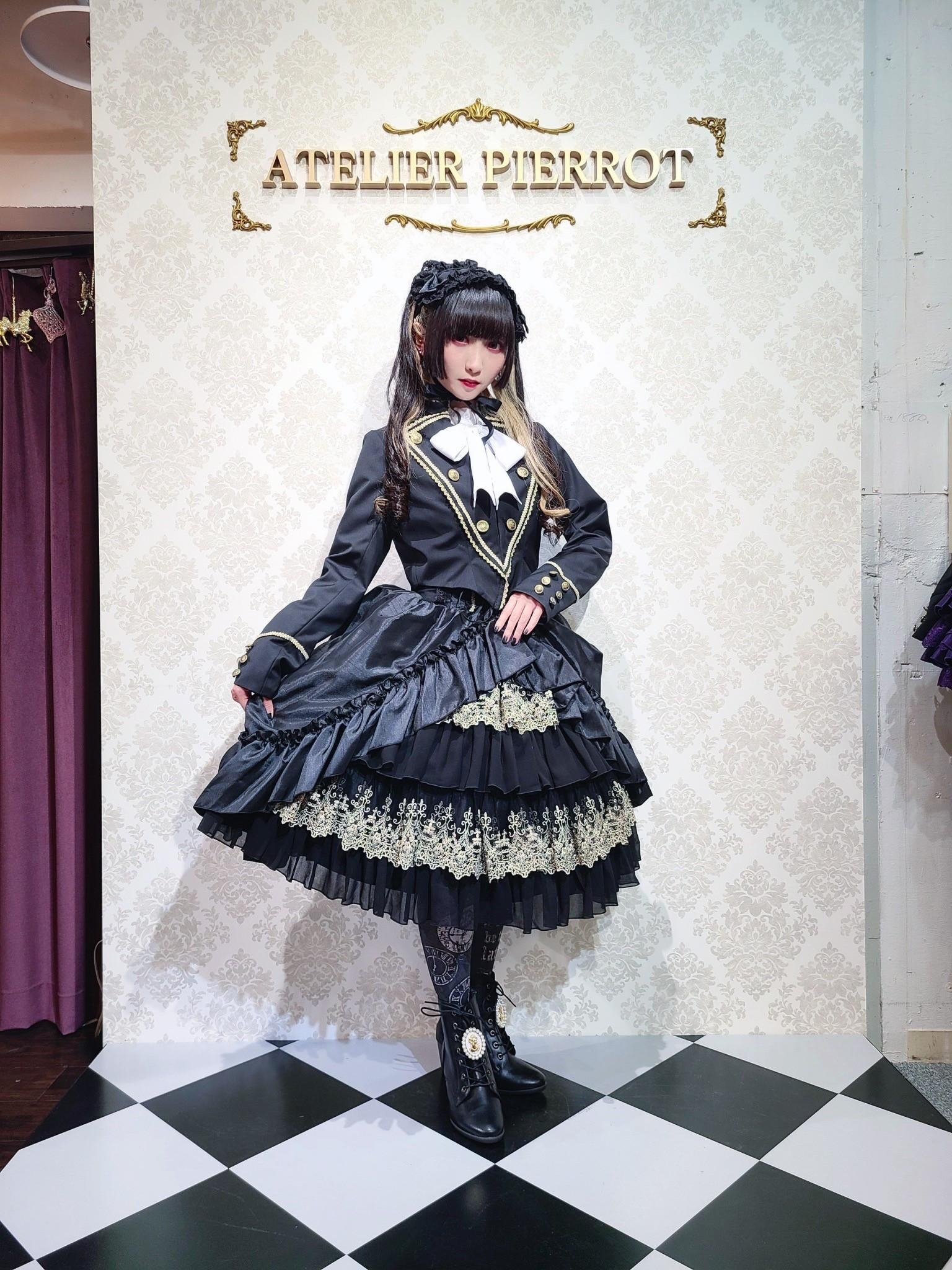 アトリエピエロ コート アトリエピエロ ATELIER PIERROT コート ゴスロリ/ブラック/黒