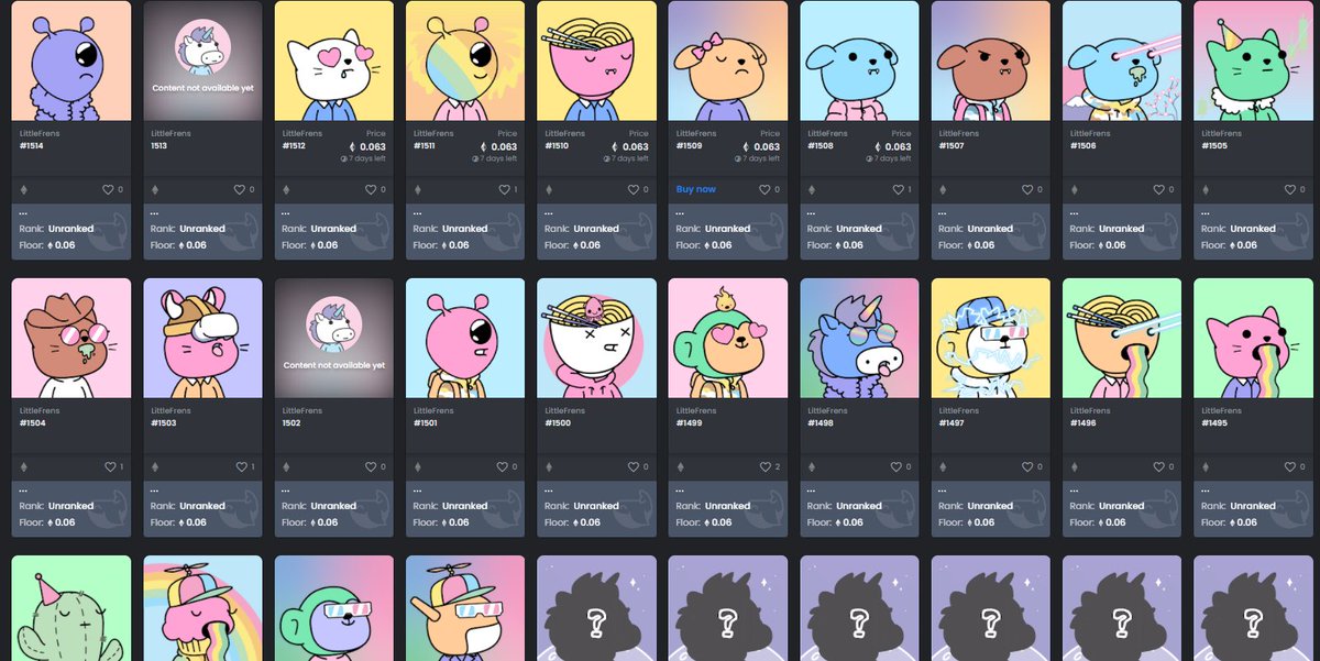 littlefrens_nft's tweet photo. The little frens are now slowly revealing on OpenSea 👀

Please tweet your frens at us! We want to see them 🌈❤️🙌 https://t.co/1QFA2PjLFB