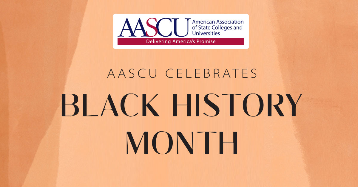 AASCU's tweet image. AASCU is proud to celebrate and recognize our African American member presidents and chancellors for their dedication and commitment to delivering America&apos;s promise. View more here - bit.ly/35O3iSN #BlackHistoryMonth