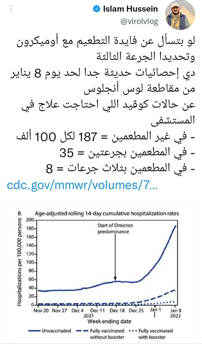 doc_mahmoudsaad's tweet photo. 7️⃣حاول تفهم ما تكتب يا @virolvlog

لو فهمت تغريدتك الأولى مكنتش كتبت التانية

غير المطعمين اللي في الرسم هم أمثال زميلة زوجتك

أقربها لك أكتر يمكن تفهم: من أخذوا الجرعة الأولى ولم يمر عليهم 14 يوم يُحتسبون غير مطعمين

وطبعا أغلب الإصابات والأعراض تحدث خلال 14 يوم طبقا للدراسات https://t.co/0ZdZgbWwhd