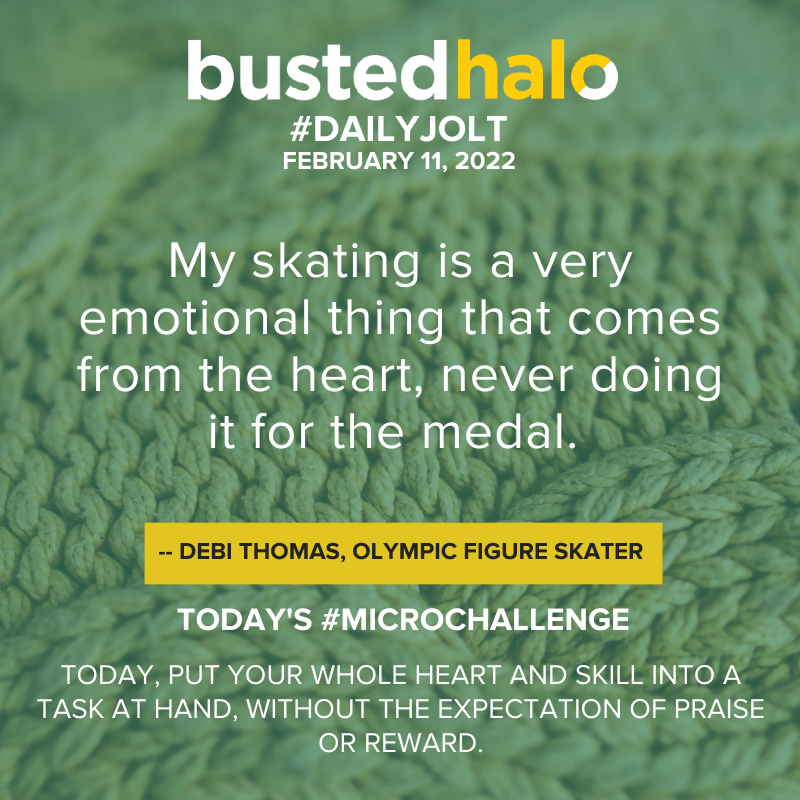 BustedHalo's tweet photo. Today's #DailyJolt comes from #DebiThomas: #WinterOlympics2022 https://t.co/elmAzaMHrn