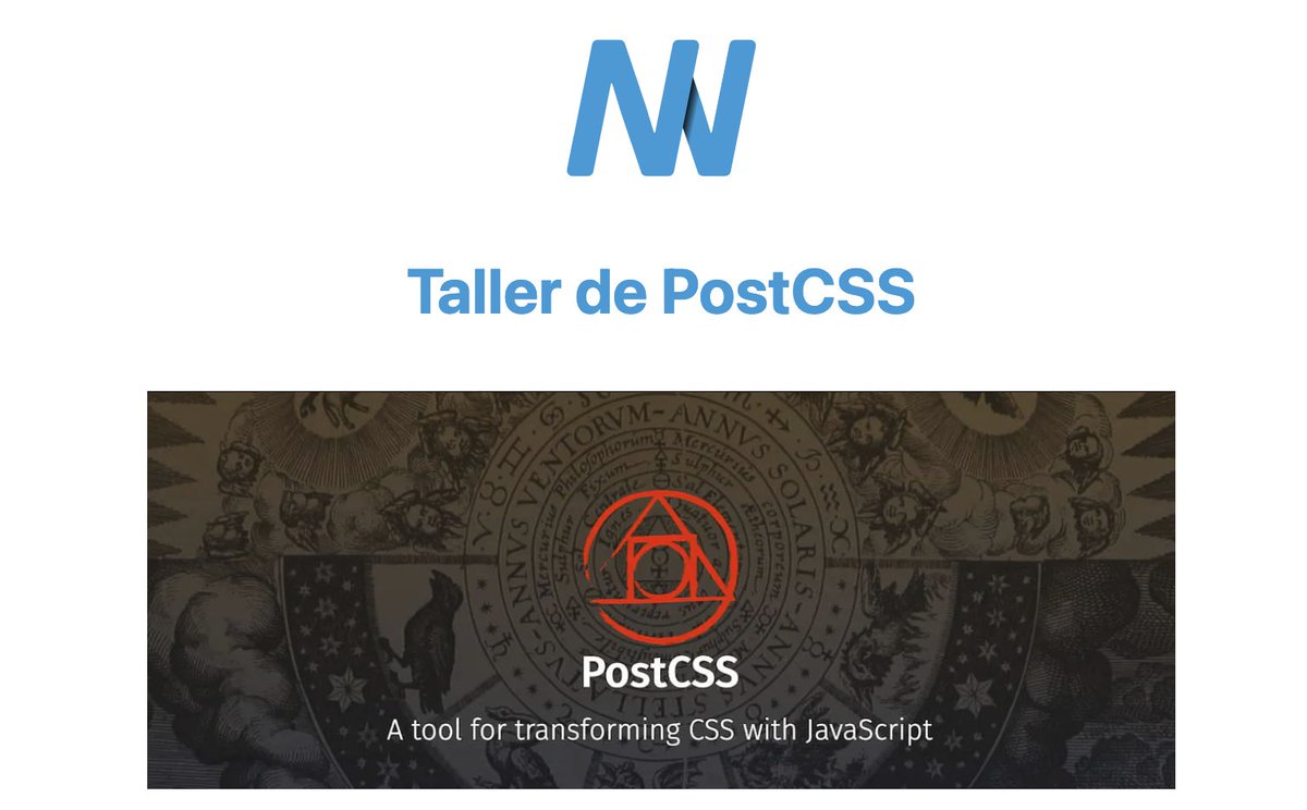nucliweb's tweet image. Mañana empezamos el Taller de @PostCSS 😊
👉🏼 nucliweb.net/workshops/post…
#PostCSS #CSS #cssCrafters