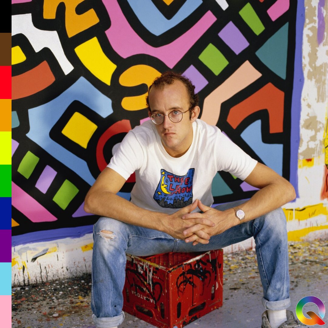 Our first artist for LGBTQ+ History Month, is Keith Haring. Haring was a talented pop artist who dedicated his career to bringing gay art and AIDS awareness to the masses.