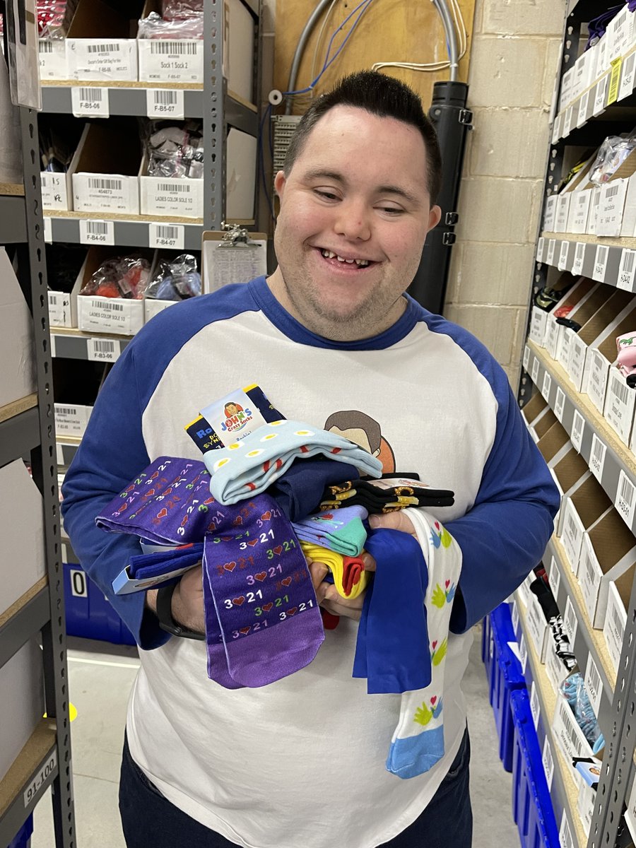 JohnsCrazySocks's tweet image. Every day, we demonstrate what people with intellectual disabilities can do. When you purchase from us, you help us give back; you help us hire more people with differing abilities

#spreadinghappiness #differingabilities