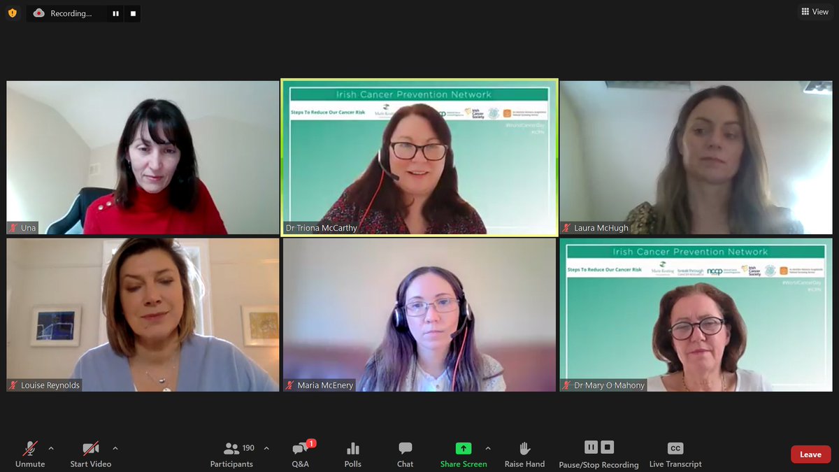 Great to work with a wide range of organisations &amp; expertise to deliver information on how we can all reduce our cancer risk for the Irish Cancer Prevention Network webinar today #worldcancerday #icpn
<a href="/IrishCancerSoc/">Irish Cancer Society</a> <a href="/BreakthroCancer/">Breakthrough Cancer Research</a> <a href="/ISFcharity/">IrishSkin.ie</a> <a href="/HSELive/">HSE Ireland</a> <a href="/MarieKeating/">Marie Keating Foundation</a> <a href="/trust_indi/">INDI</a>