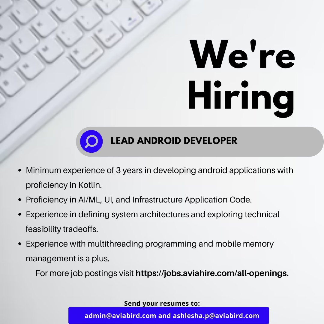 avia_bird's tweet photo. We are #hiring! Check the below poster to see which job we are hiring for.
If you like working in a high-output environment and gaining ownership of what you do, then this job is for you!
Apply here: https://t.co/OVZXkZIYkP
#job #jobalerts https://t.co/gHlGHK9jP5