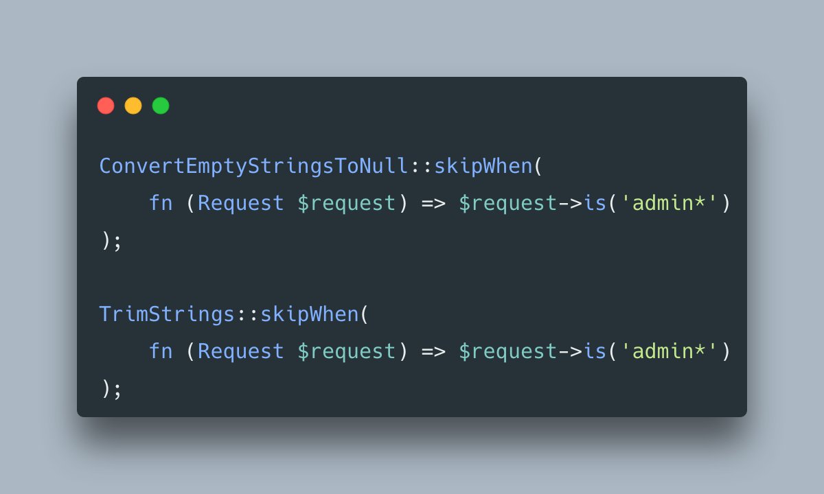 You can skip() TransformRequests-type middleware