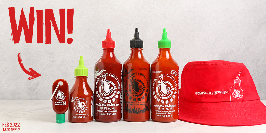 Sriracha_FG's tweet image. FOLLOW &amp;amp; RT for your chance to win this lovely bunch of Flying Goose Sriracha sauces, Bucket Hat, and Keyring, so you can take a lil' drizzle with you wherever you go. Aww 🥰

#Competition #FreebieFriday