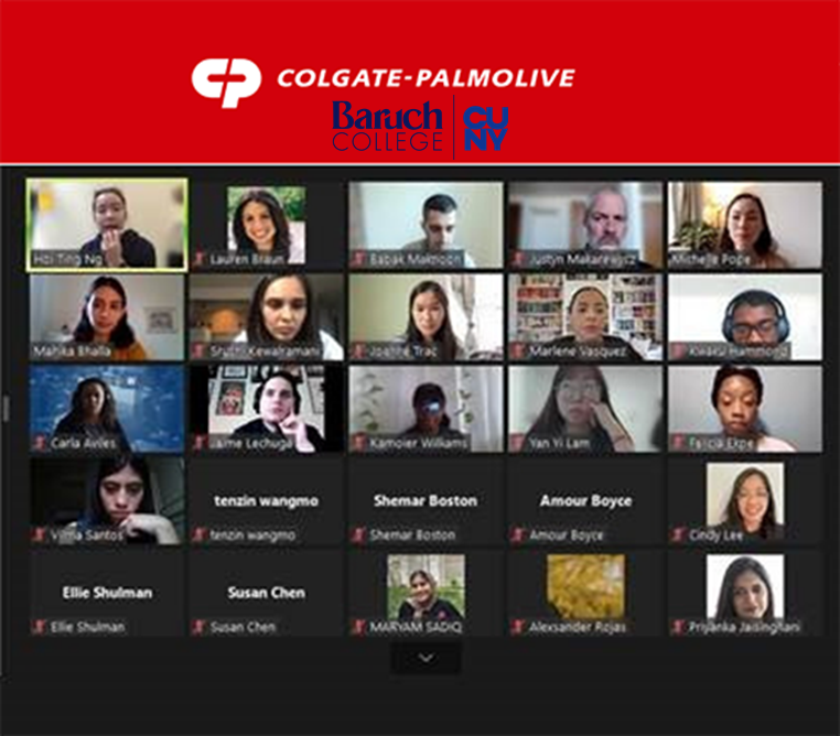 ZicklinGCMC's tweet photo. Thank you Michelle Pope &amp; Mahika Bhalia for today’s Marketing Boot Camp with Baruch College students &amp; discussing the “real real” of careers in marketing. Appreciation to Colgate-Palmolive @CP_News for their generous support of Baruch this year, and to @ZicklinWIB for co-hosting! https://t.co/nGeJvLsVif