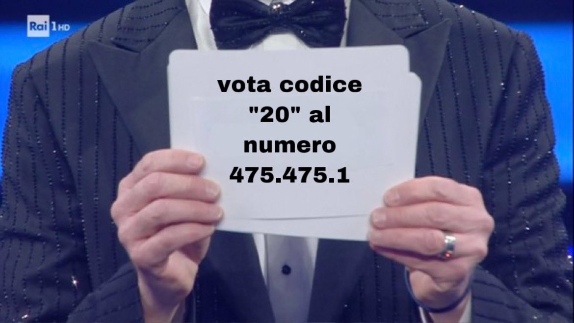 è il momento di votare #codice20 da ogni dispositivo🫀🫀🫀